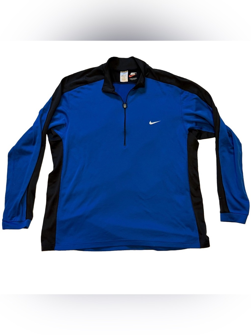Nike Men’s Royal Blue & Black Quarter-Zip Performance Top